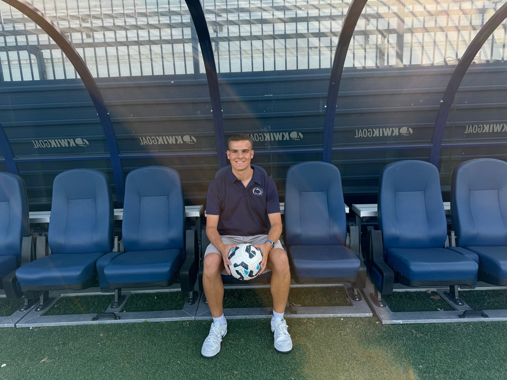 Joseph Draper, sports broadcaster and multimedia journalist, at a Penn State soccer venue in State College, Pennsylvania